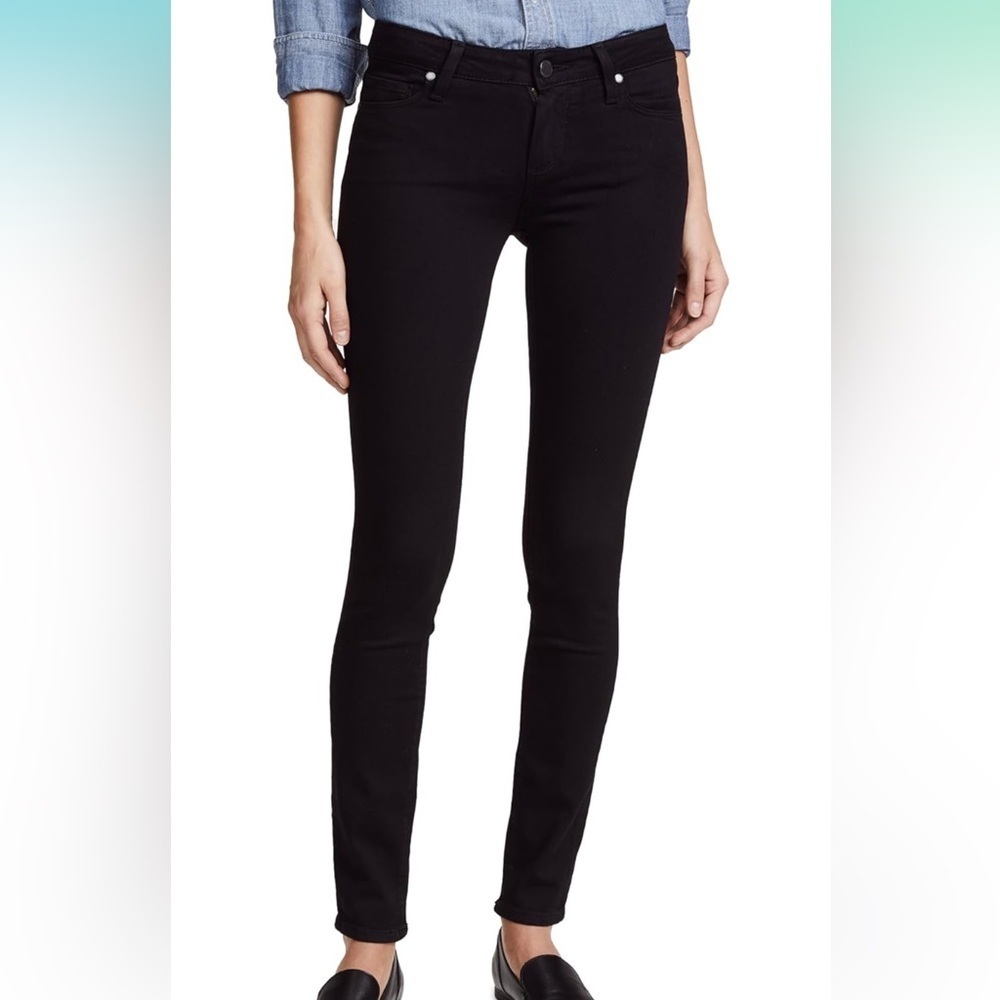 PAIGE - Verdugo Ultra Skinny Black Denim Jeans